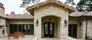 stone house entry and walls