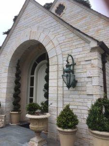 carmel stone front entryway